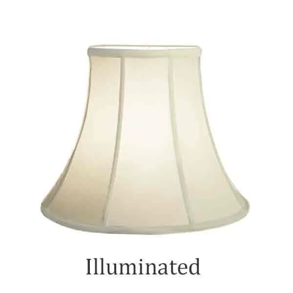 Silk Bell Lamp Shades, 7x14x10, Eggshell