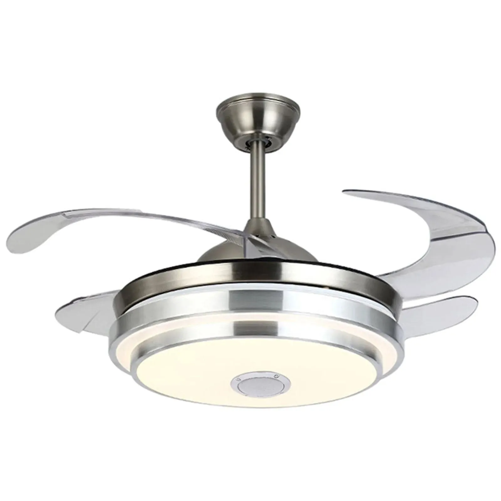 Silver Chandelier Ceiling Fan With Remote Control