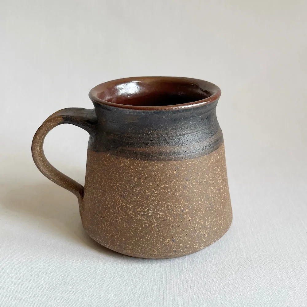 Small Rustic Black Mug