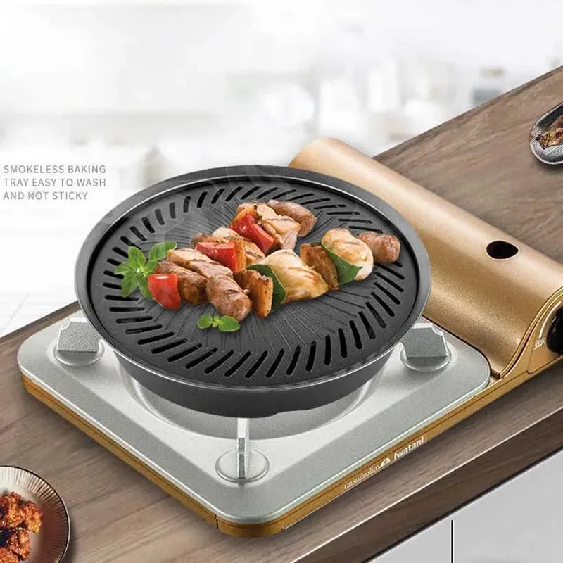 Smokeless Barbecue Grill Pan