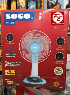 Sogo Rechargeable Fan – Table / Desk Fan (JPN-630)