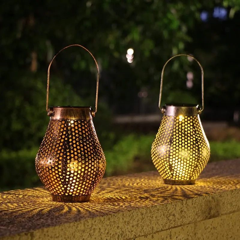 Solar Wall Lantern - LED Hanging Lamp