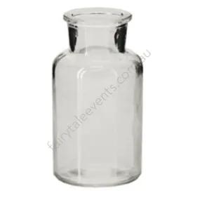 Squat glass drink bottle