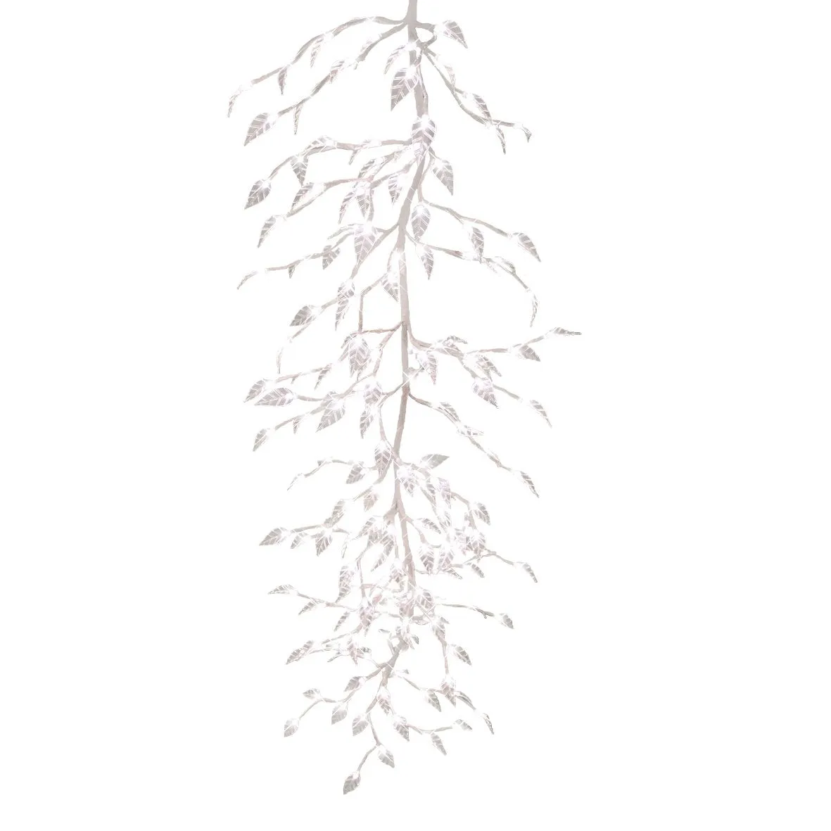 The Christmas Workshop 160 LED Leaf Garland Branch Light, Warm White