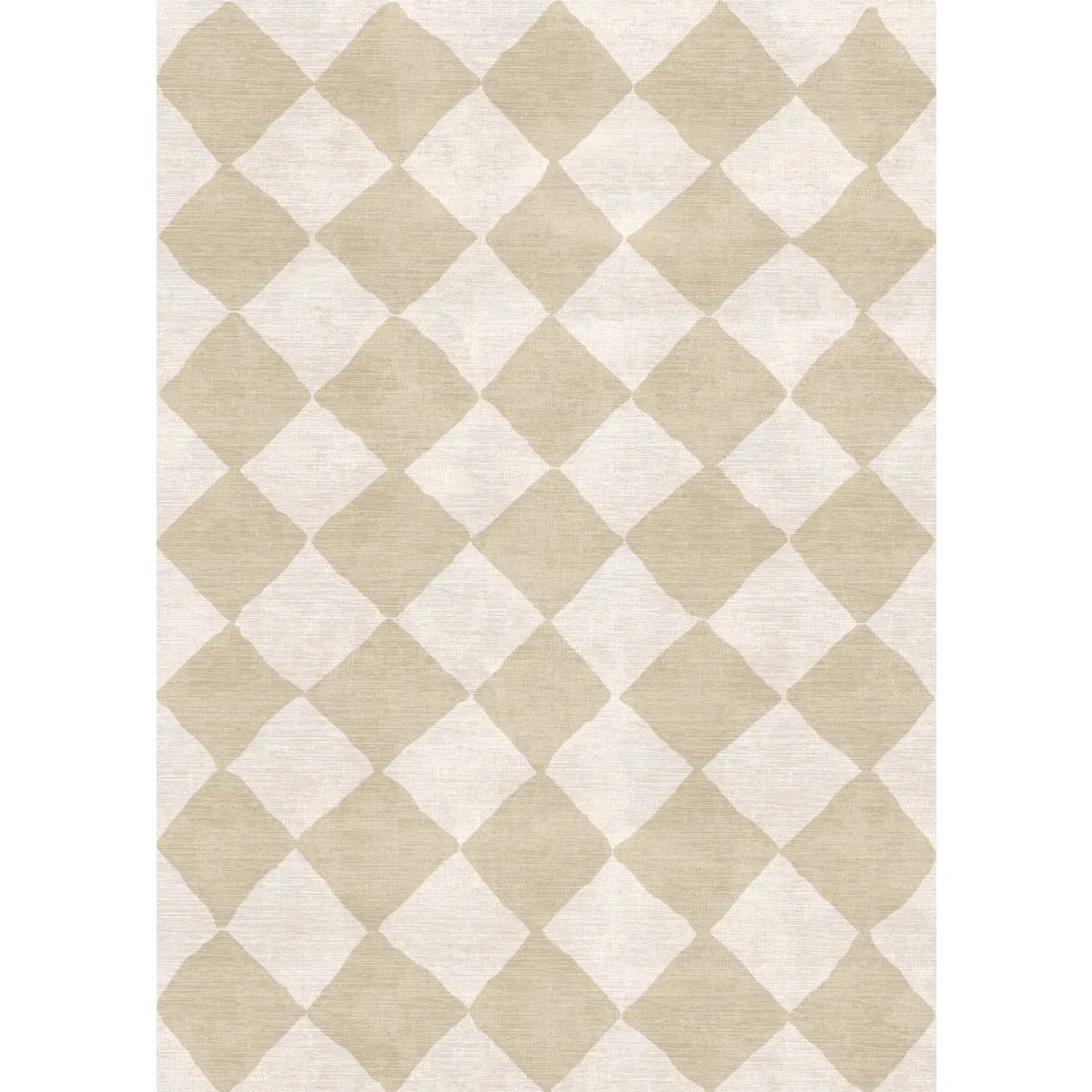 Trestres Checkered Natural & Ivory Rug - Second Love