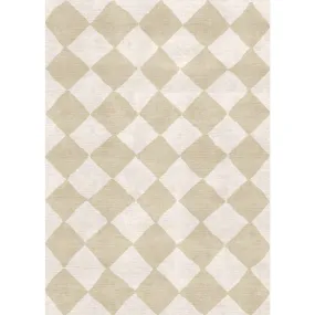 Trestres Checkered Natural & Ivory Rug - Second Love