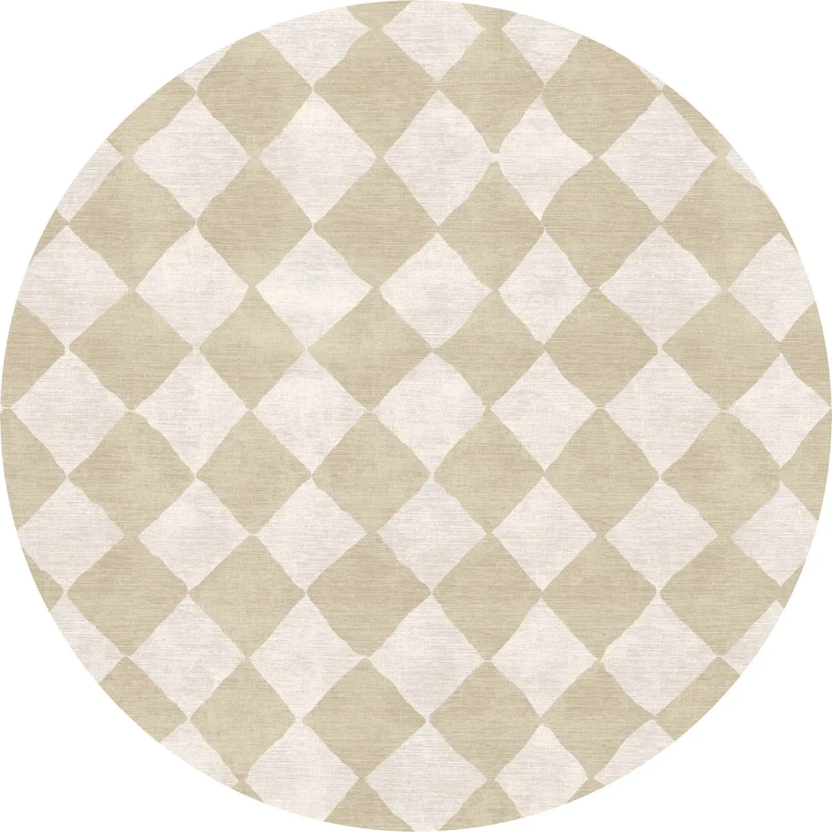 Trestres Checkered Natural & Ivory Rug - Second Love