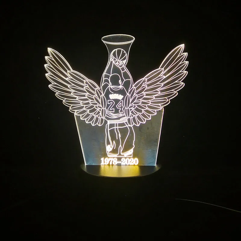 Tribute to Kobe 3D night light souvenir-1/3/7/16 colors lamp base