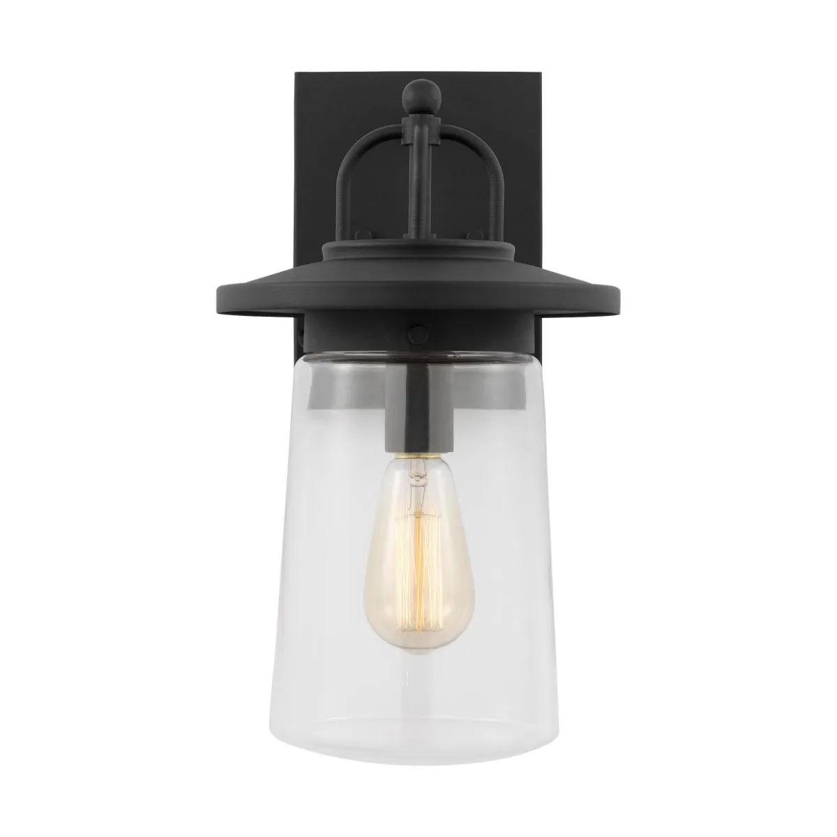 Tybee 16 In. Outdoor Wall Light Black Finish