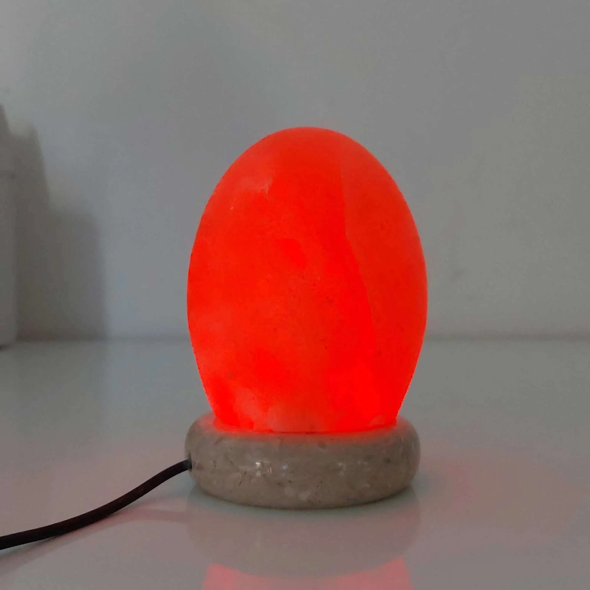 USB Colour Changing Egg Shape Himalayan Pink Salt Lamp Color Change LED Light