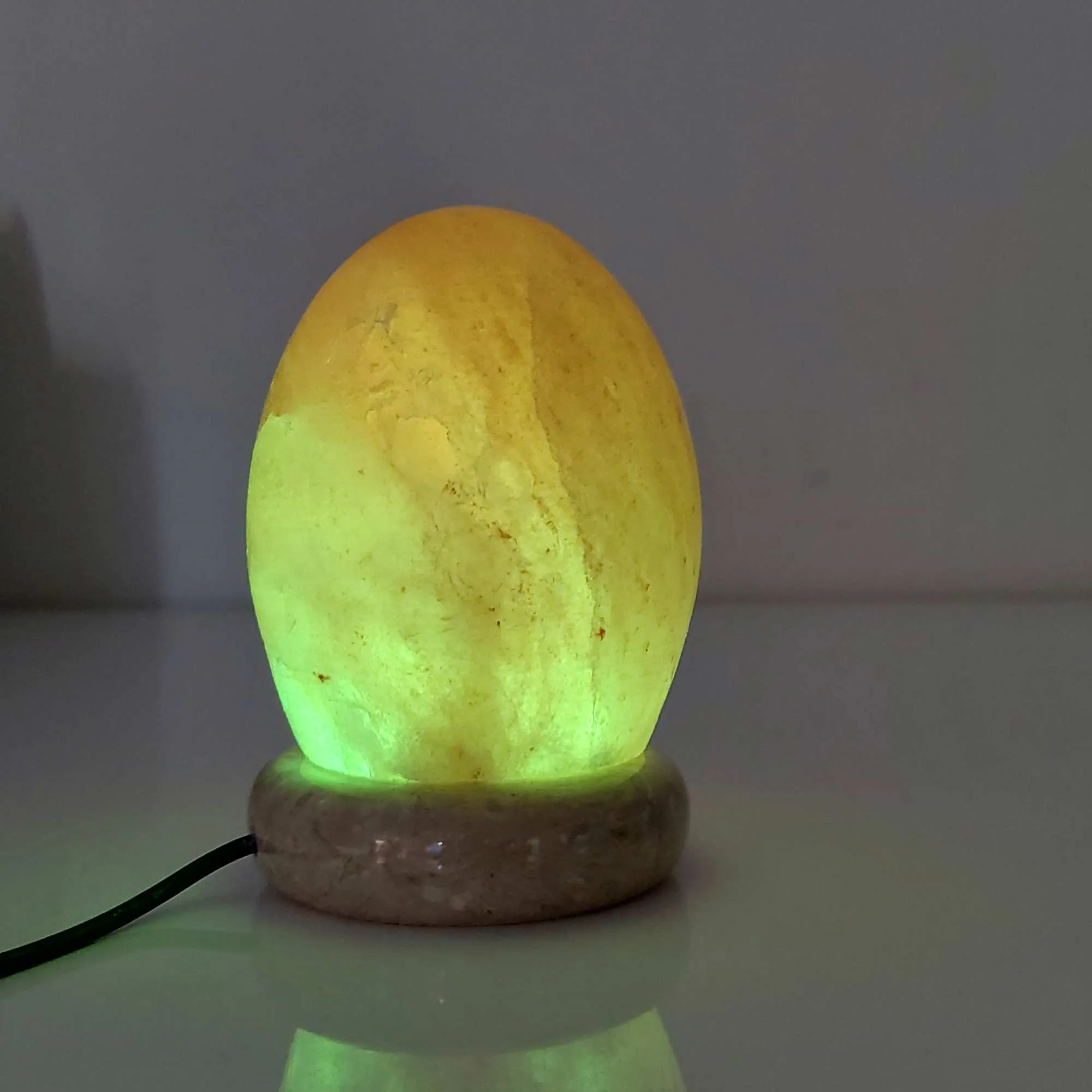 USB Colour Changing Egg Shape Himalayan Pink Salt Lamp Color Change LED Light