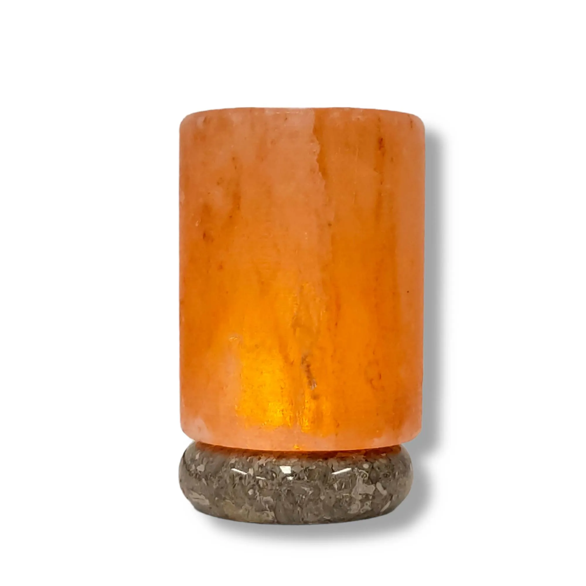 USB Himalayan Pink Rock Salt Lamp - Carved Shape Crystal LED Light