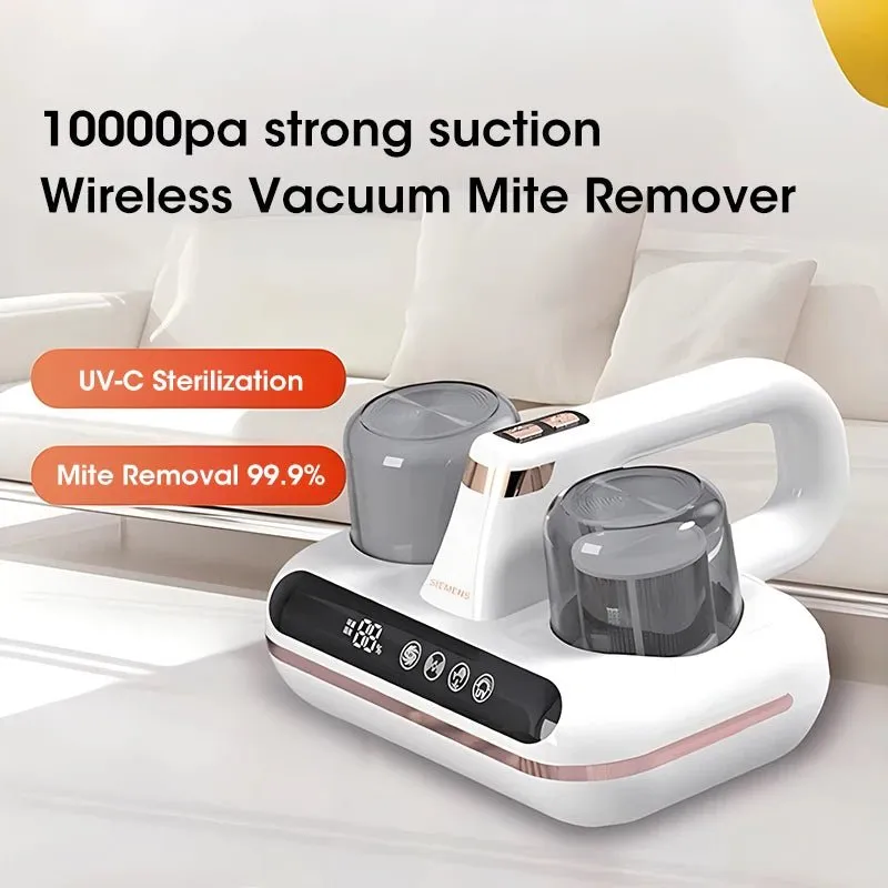 UV Mattress Vacuum Cleaner - Cordless Handheld Powerful Suction for Cleaning Bed Pillows Sofa