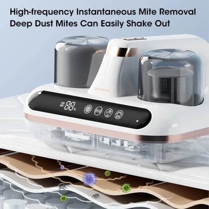 UV Mattress Vacuum Cleaner - Cordless Handheld Powerful Suction for Cleaning Bed Pillows Sofa