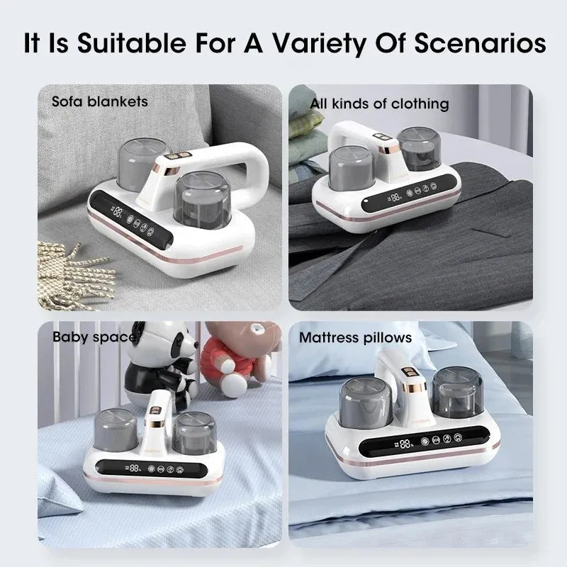 UV Mattress Vacuum Cleaner - Cordless Handheld Powerful Suction for Cleaning Bed Pillows Sofa