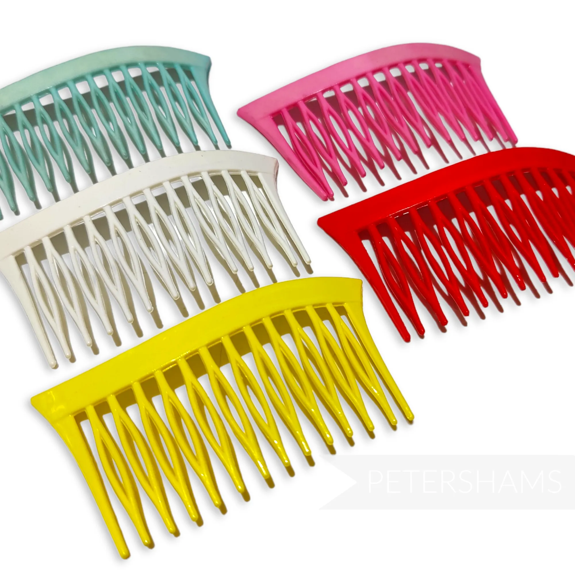 Vintage 1980's Wave Design Plastic Hair Comb