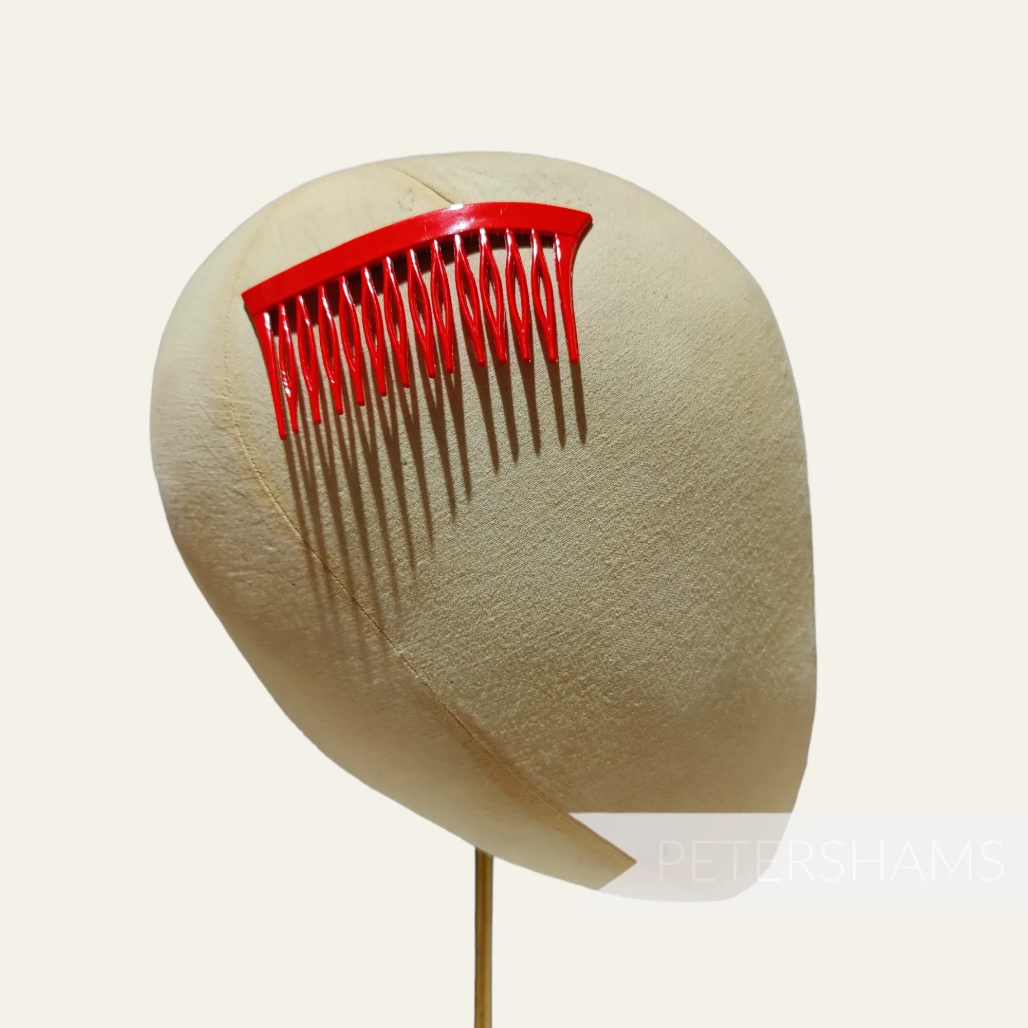 Vintage 1980's Wave Design Plastic Hair Comb