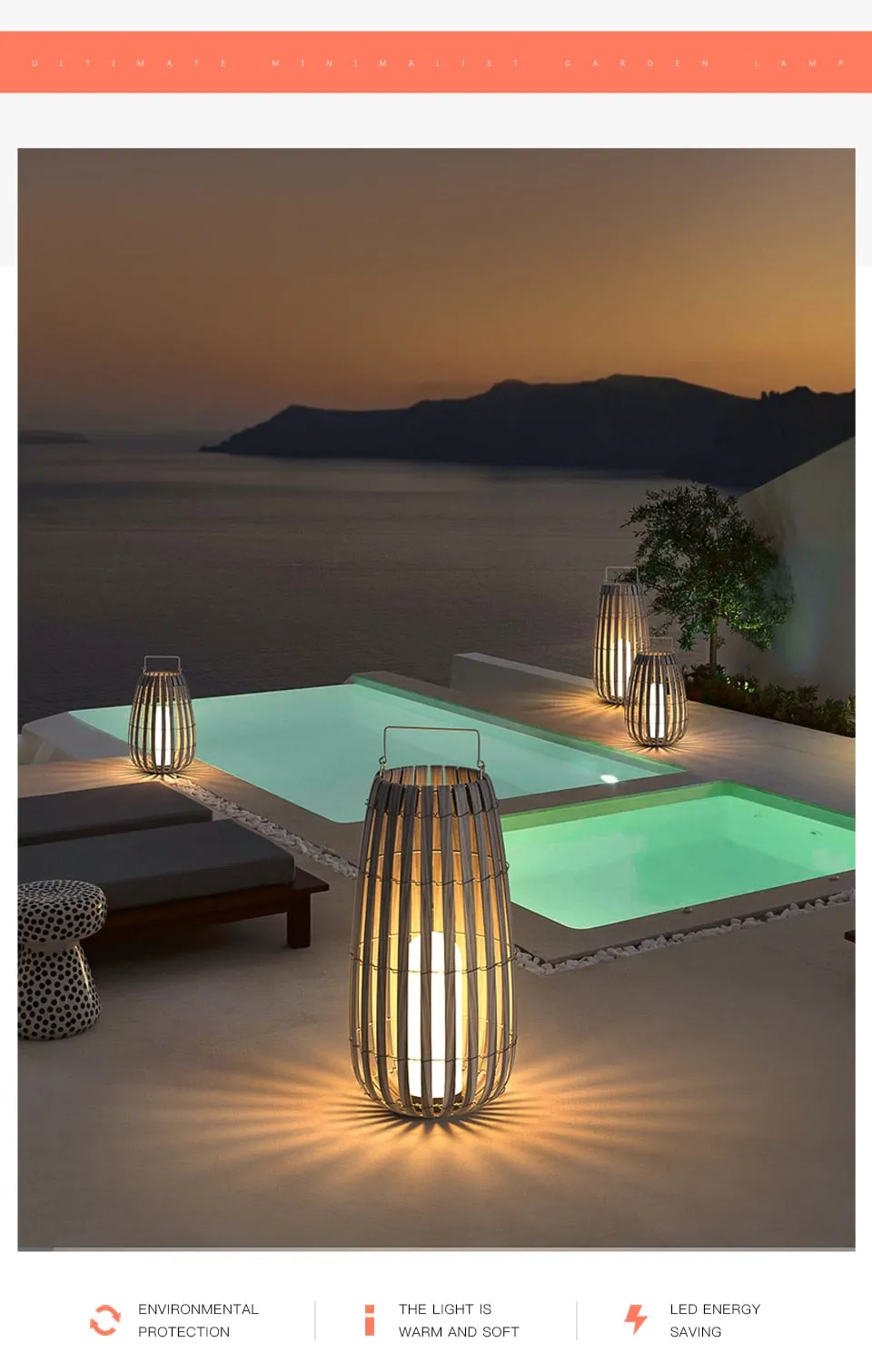 VZ Miha - IP65 Waterproof Villa Courtyard Outdoor Landscape Lawn Lamps