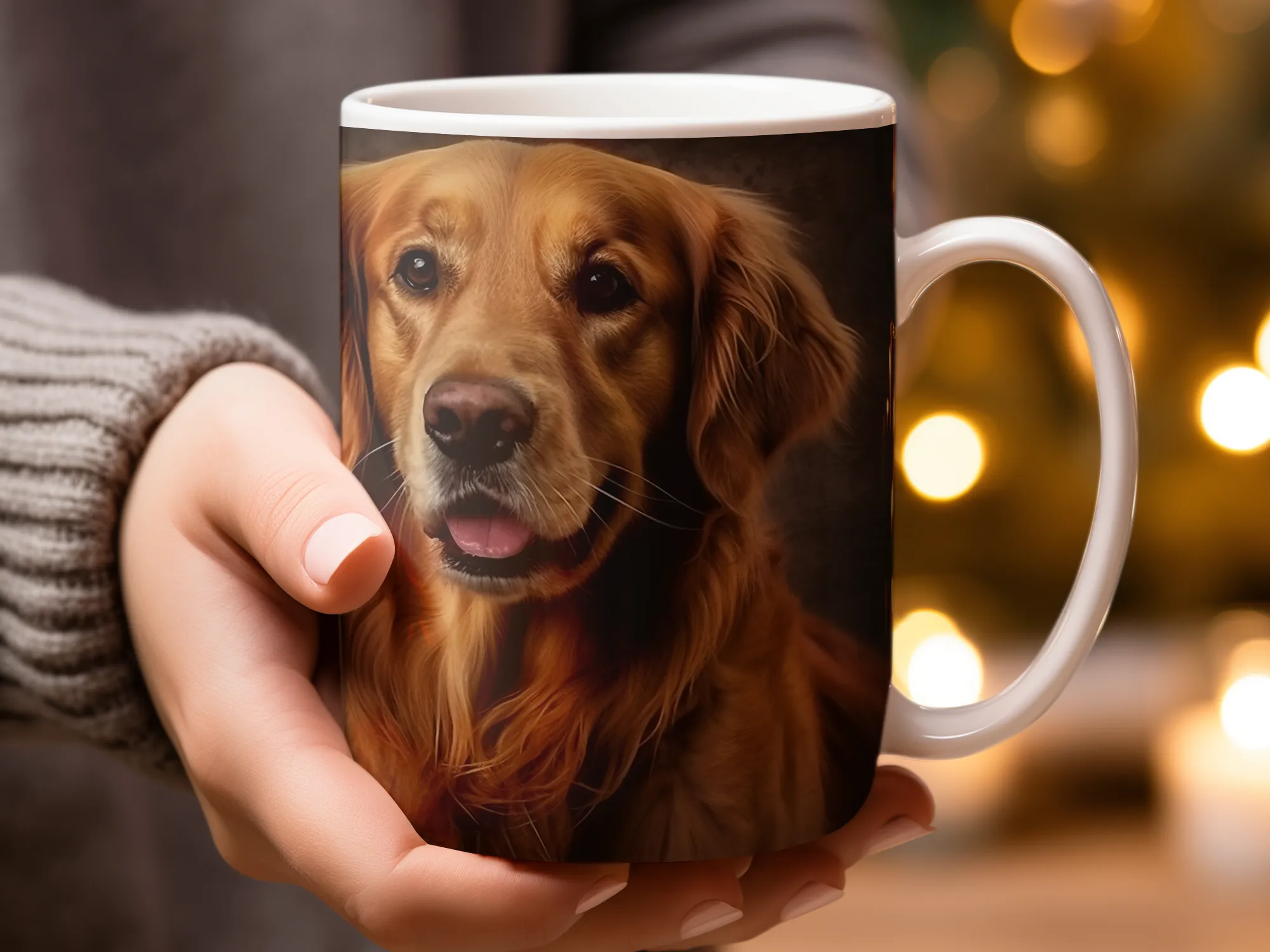 Watercolor Golden Retriever coffee cup, Golden Retriever mom mug, Golden Retriever mom gift, Dog Lover gift, Dog Lover Mug