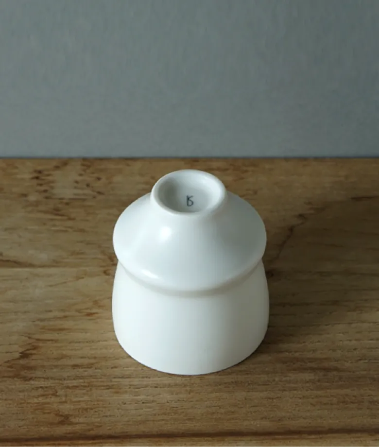 White Ceramic Belly Cup