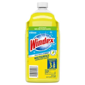 Windex Disinfectant Cleaner Multi-Surface Refill, Citrus Fresh, 2 L