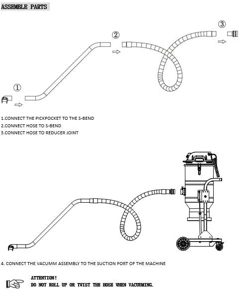 Worker 5Hp Dust Vacuum Cleaner Single Phase (Double Motor) | Model : VC-WKVT3