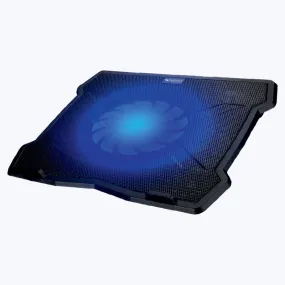 Zebronics NC2100 Laptop Cooling Stand with 125mm Fan, Silent Operation, LED Light, Supports up to 15.6 inch Laptops and Retractable Stand