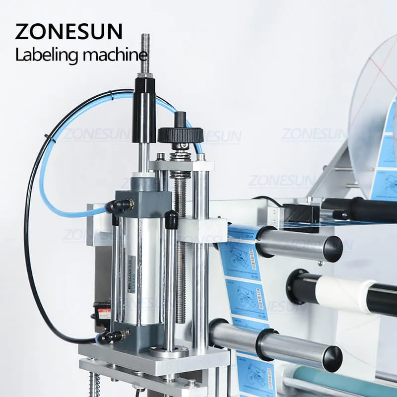 ZS-TB180 Semi-automatic Hand Sanitizer Perfume Glass Oval Square Flat Bottle Labeling Machines